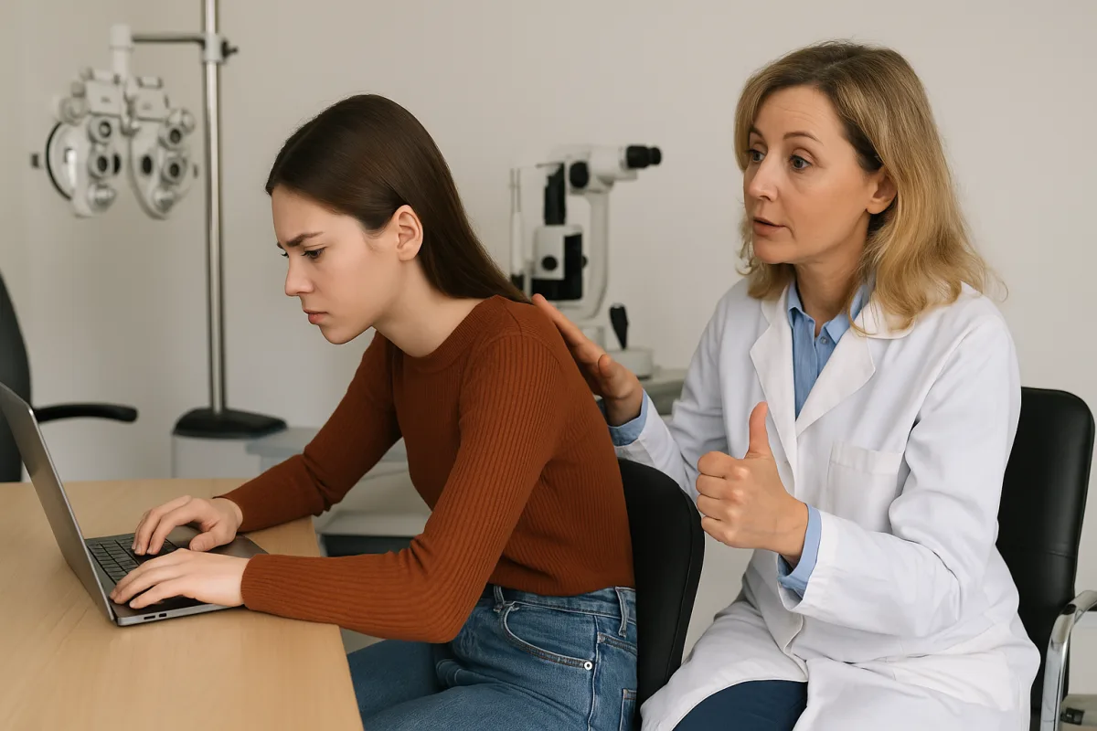 Quanto conta la postura per non peggiorare la visione? Il consiglio dell’ortottista
