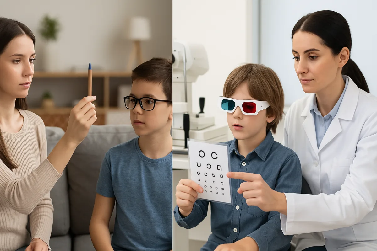 Quali sono le differenze tra esercizi ortottici domiciliari e in studio? Scegliere la soluzione più efficace