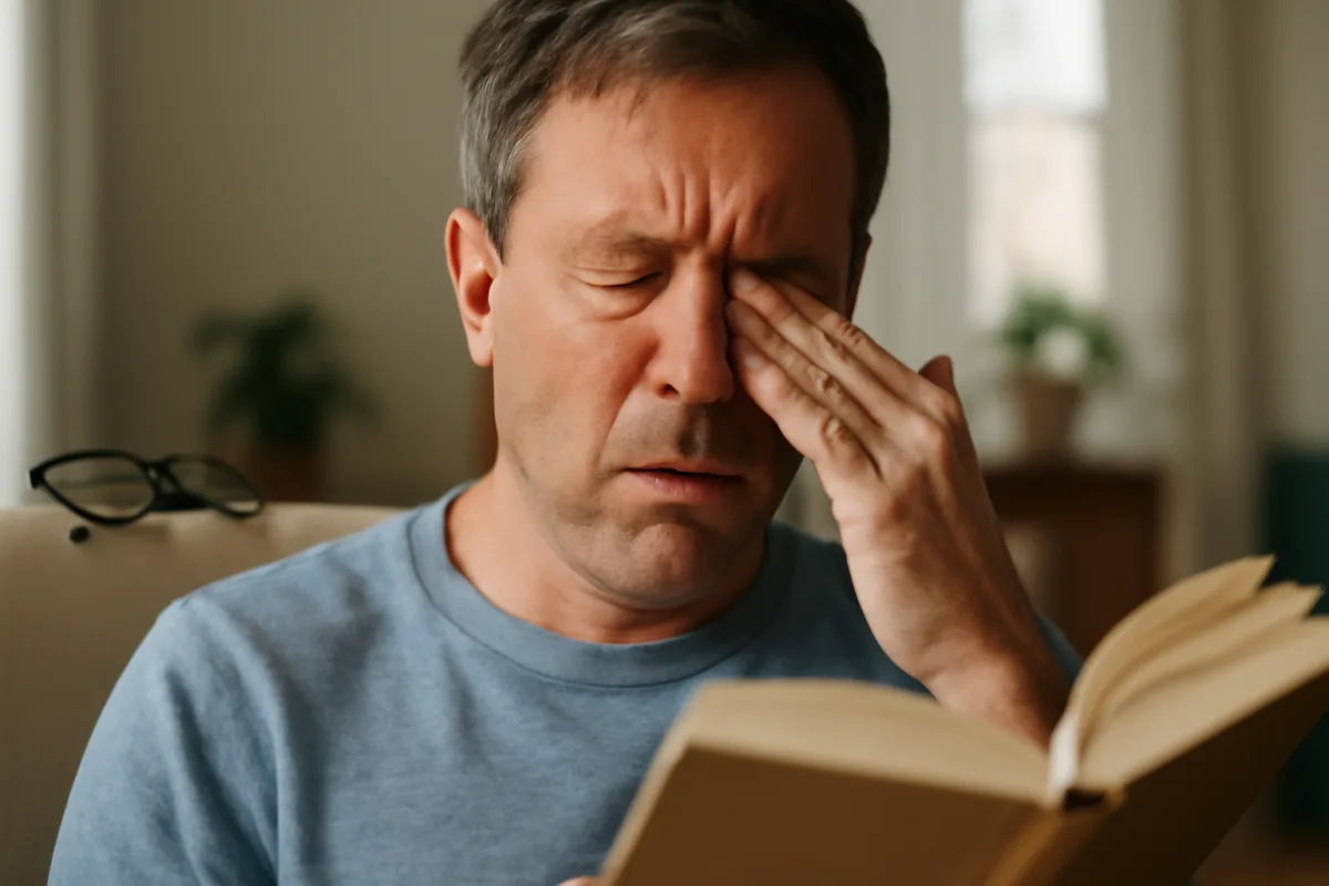 Bruciore agli occhi durante la lettura: cosa indica davvero sulla tua vista