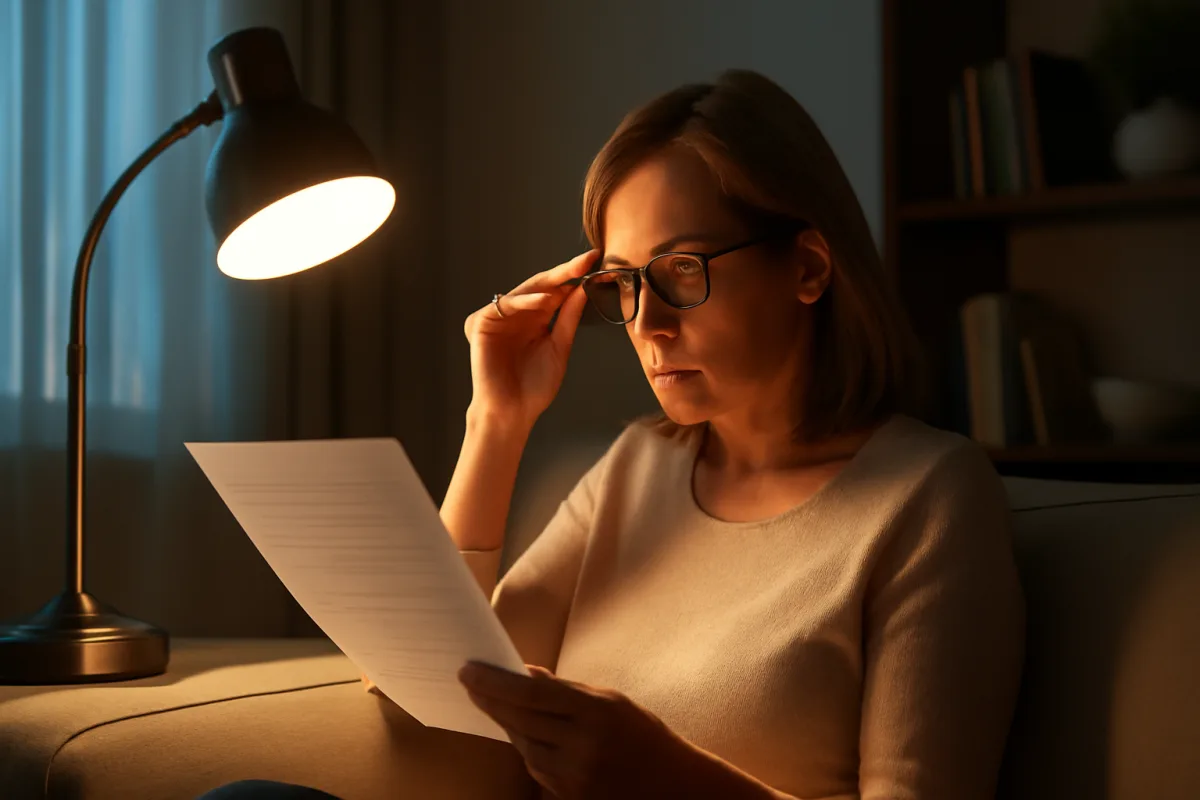 Luci e contrasto in casa dopo i 40: come adattare l'ambiente alla vista