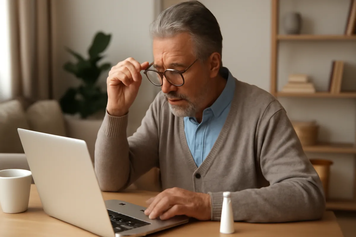 Presbiopia e schermo del pc: abitudini quotidiane che riducono l'affaticamento