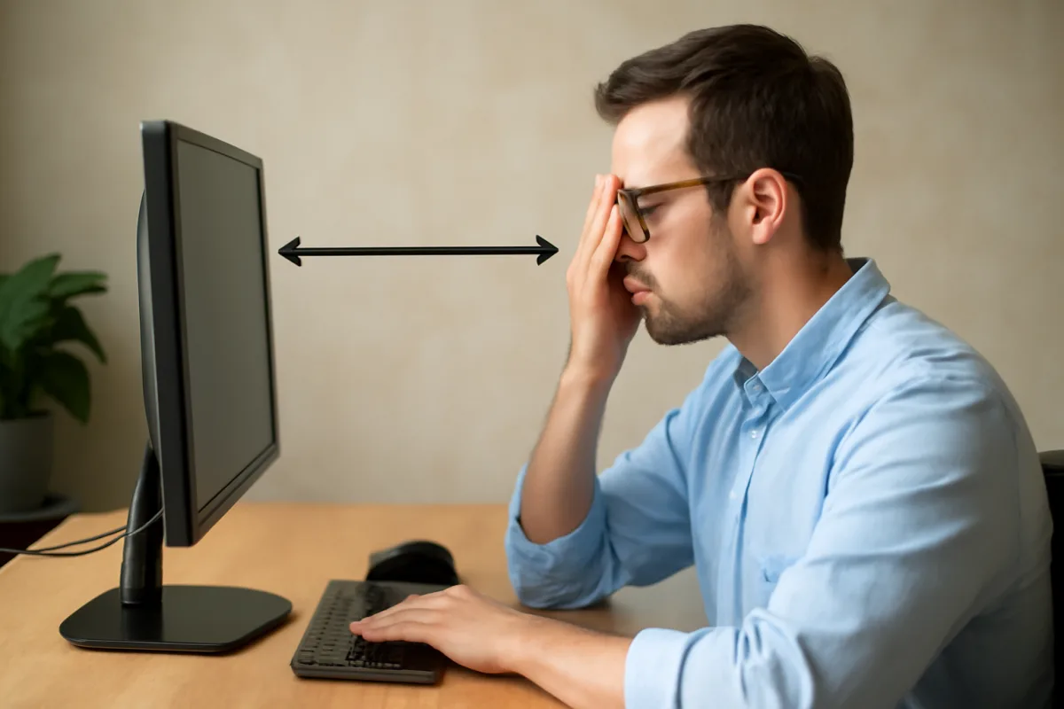 Distanza dallo schermo del pc: come regolarla per proteggere la salute oculare