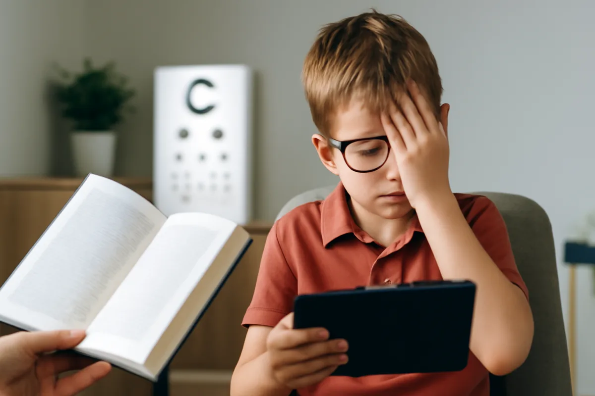 Bambino che evita la lettura: il segnale che porta alla valutazione ortottica