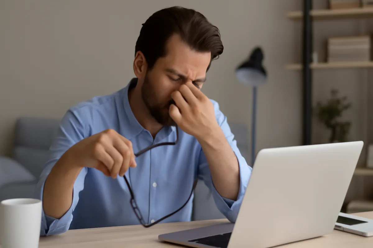 Occhi stanchi dopo il lavoro al pc: il segnale che non va mai ignorato