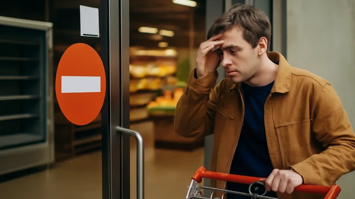 Trauma cranico e difficoltà visive al supermercato: un’esperienza tra scaffali e luci