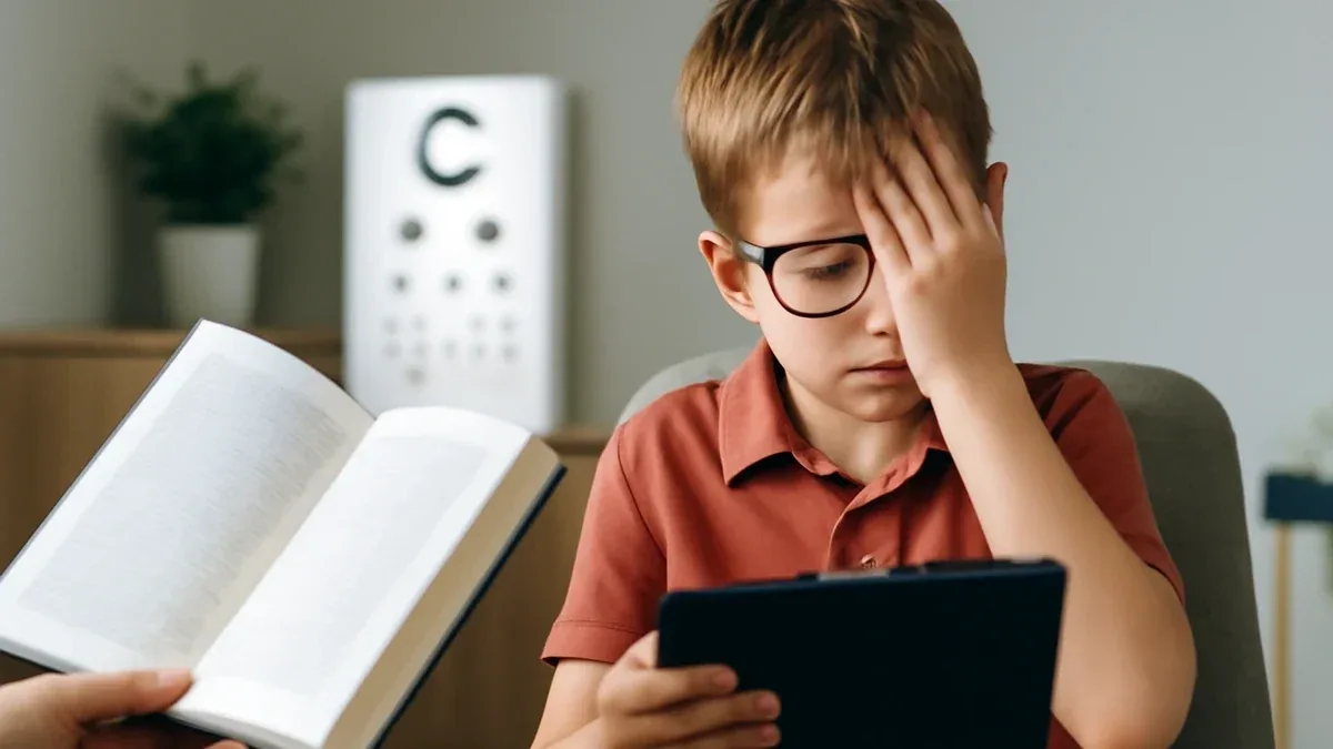 Occhi arrossati dopo i compiti al tablet: quali abitudini visive osservare